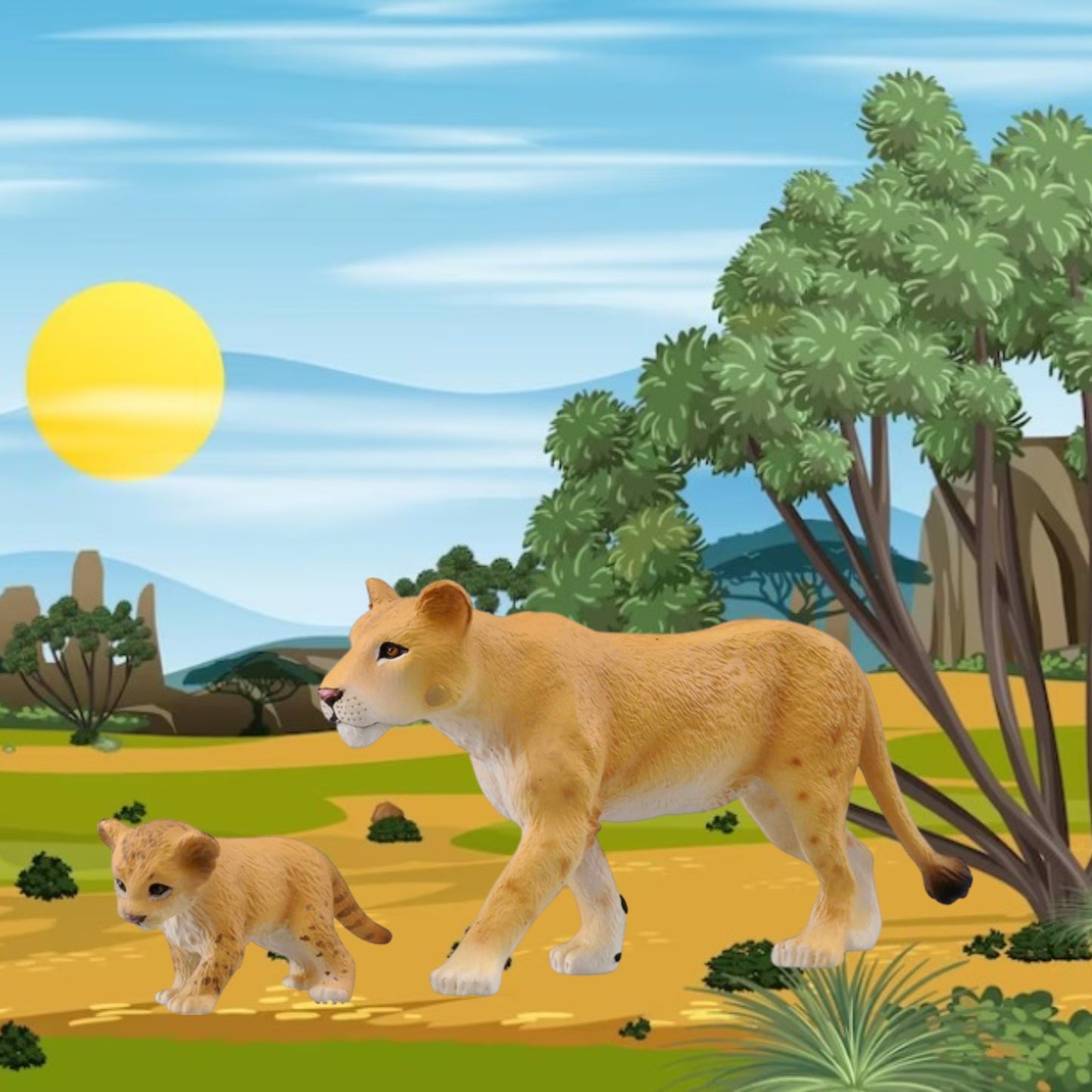 Ania Figure AS-17 Lion (with Children)