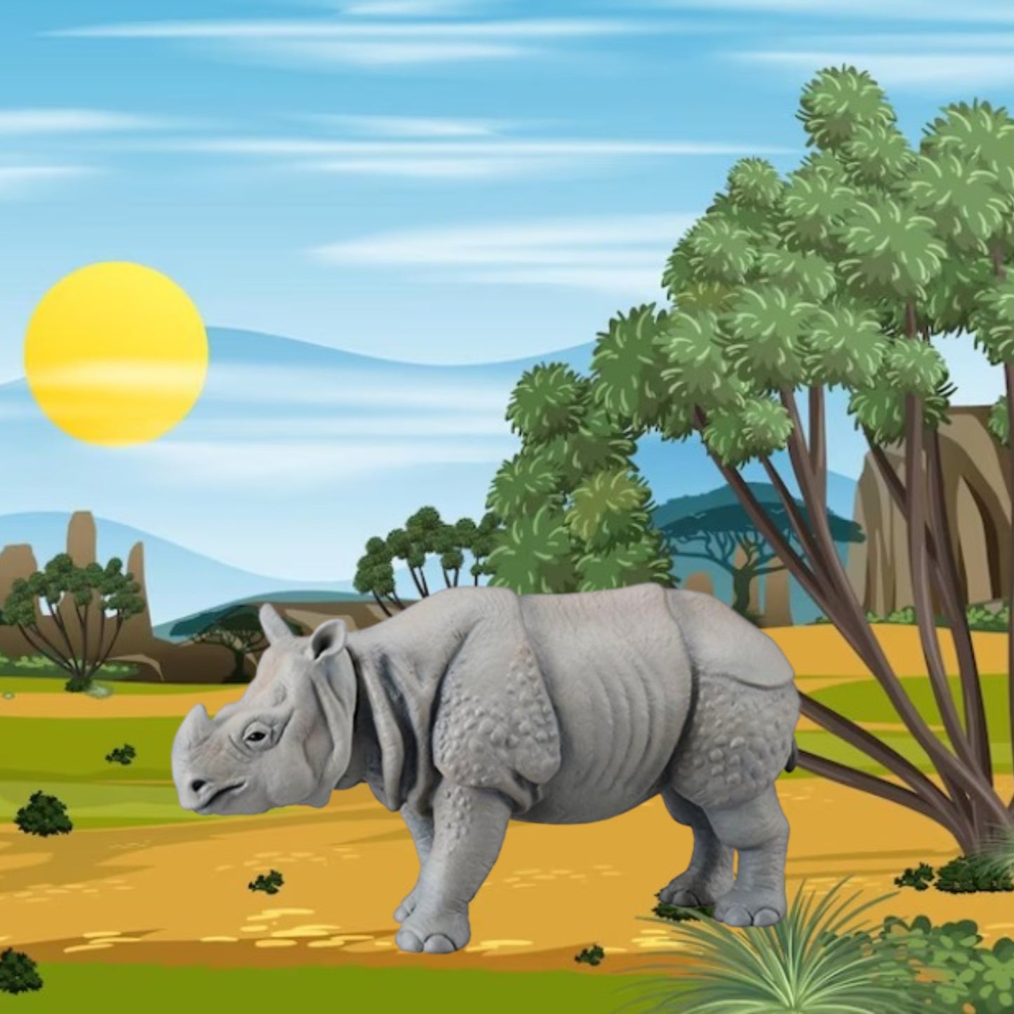 Ania Figure AS-18 Indian Rhinoceros