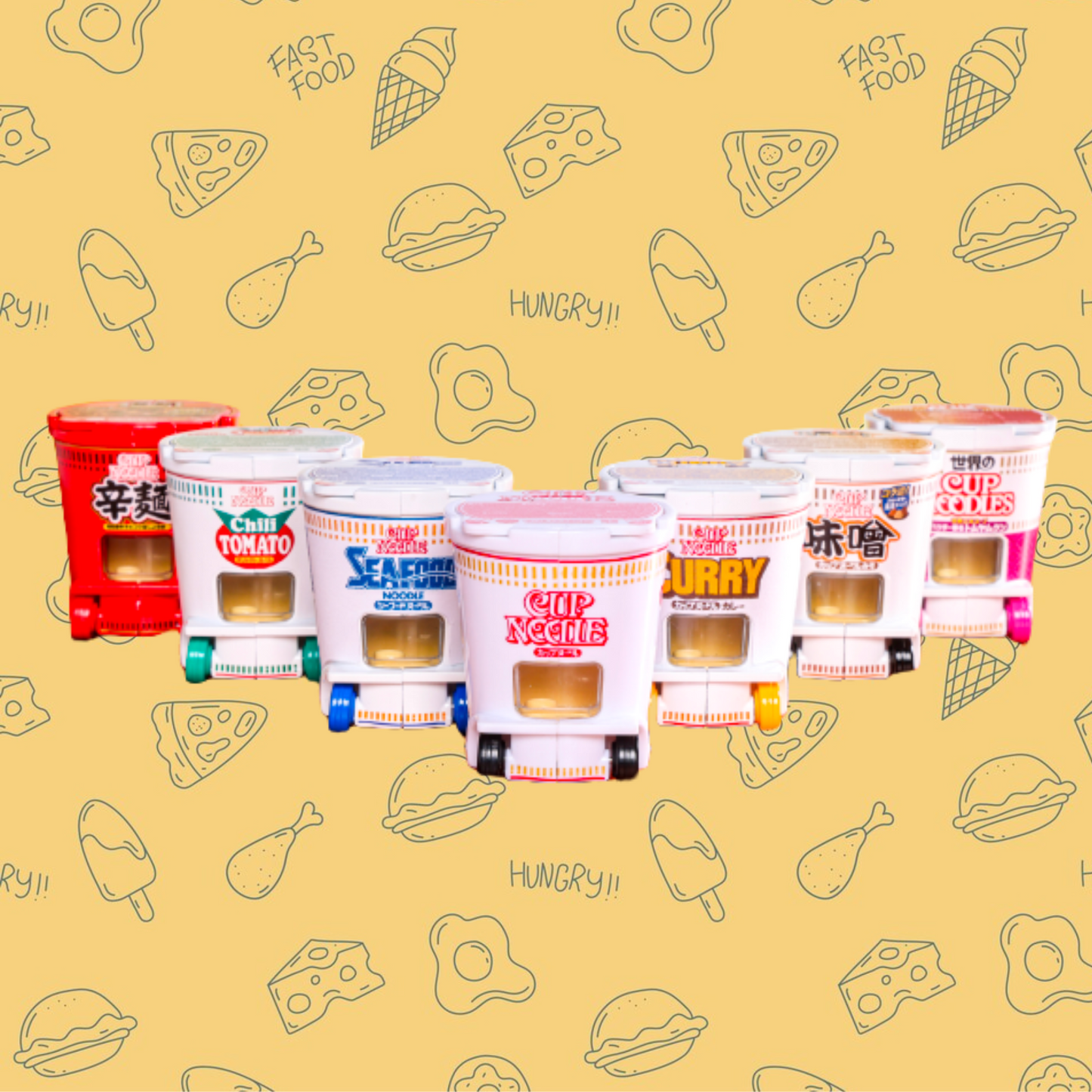 Tomica Dream- Cup Noodle Collection (6 in a set)