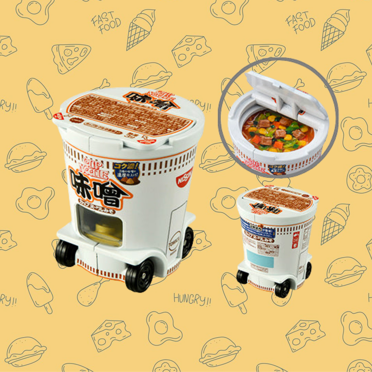 Tomica Dream- Cup Noodle Collection (6 in a set)