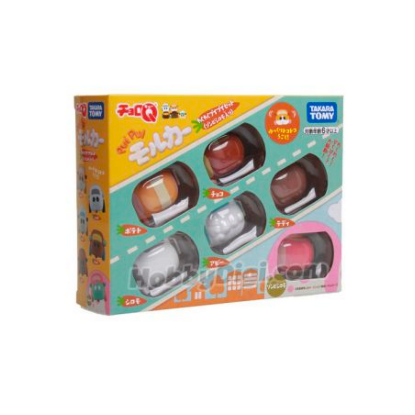 Tomica Dream- VH ChoroQ- Pui Pui Molcar Set (6 pieces in 1 box)