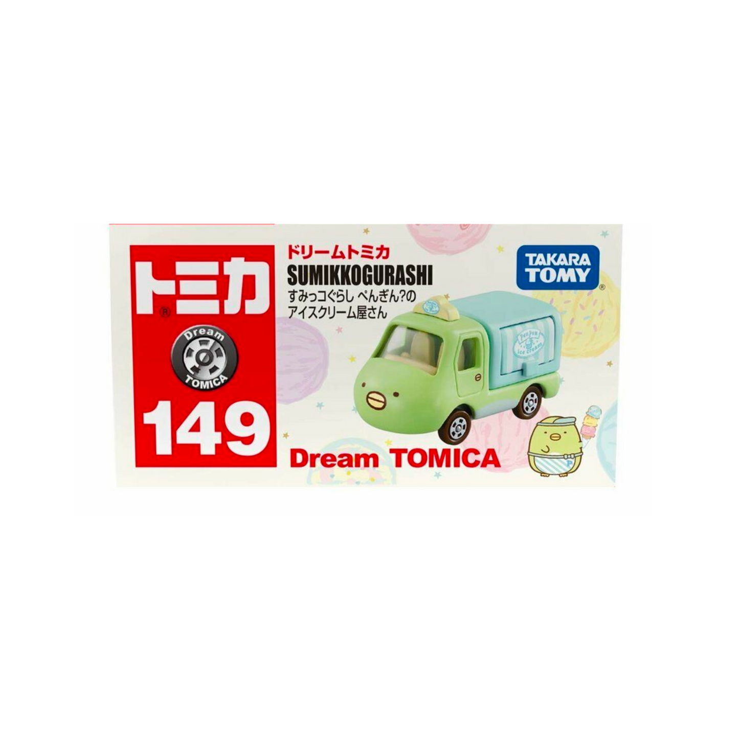 Tomica Dream- No.167 Sumikko Gurashi Penguin Ice Cream Shop Truck