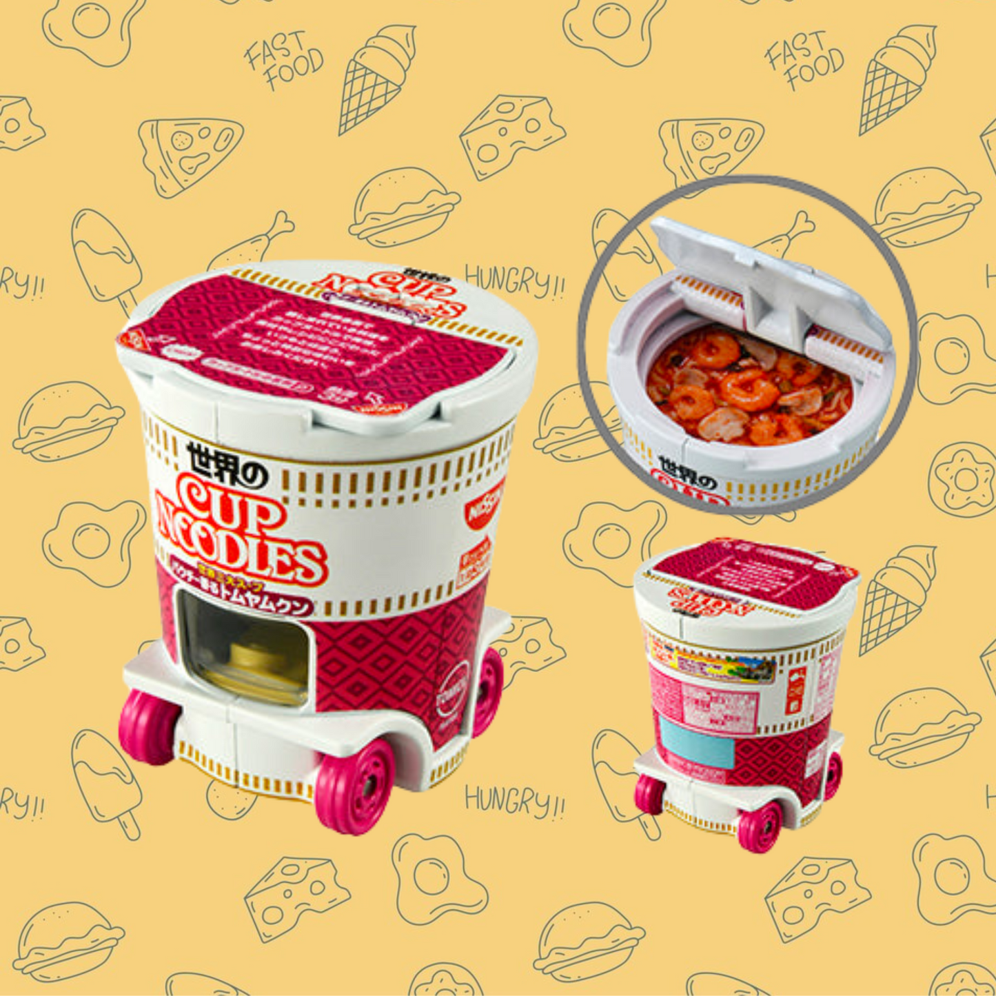 Tomica Dream- Cup Noodle Collection (6 in a set)