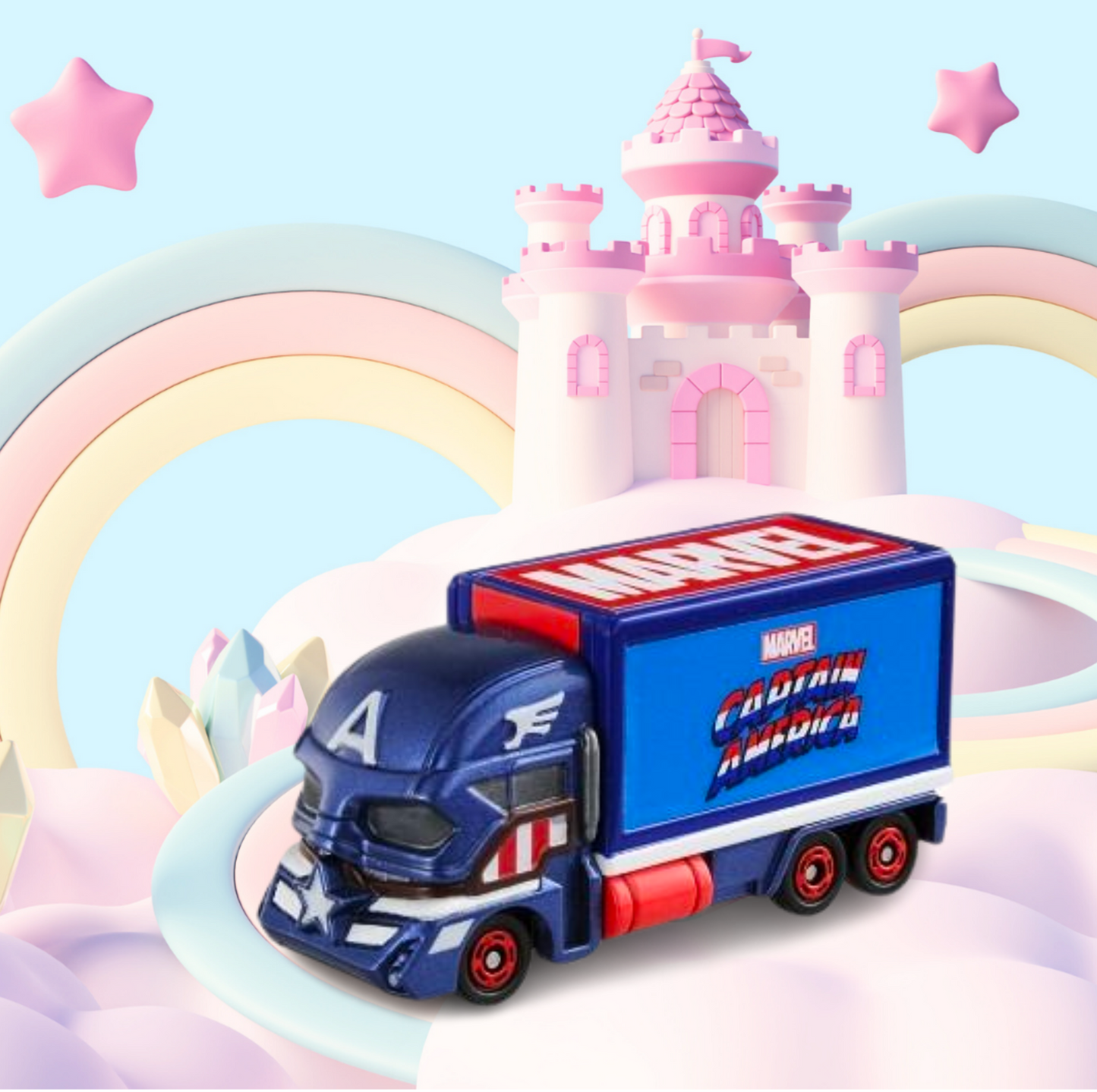 Tomica Disney Motors- Marvel Tune Masked Captain America Truck