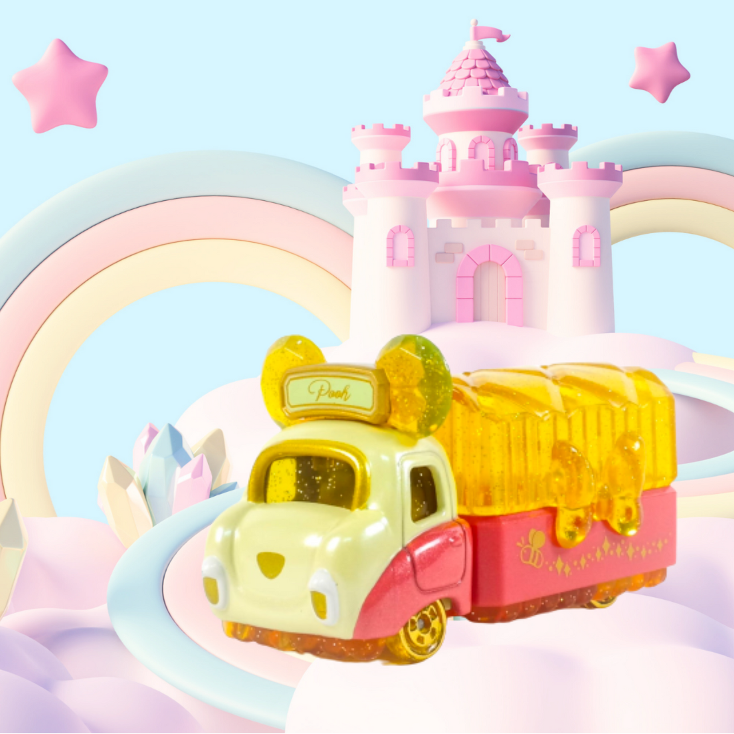 Tomica Disney Motors-Jewelryway Lulu Trunk Winnie the Pooh